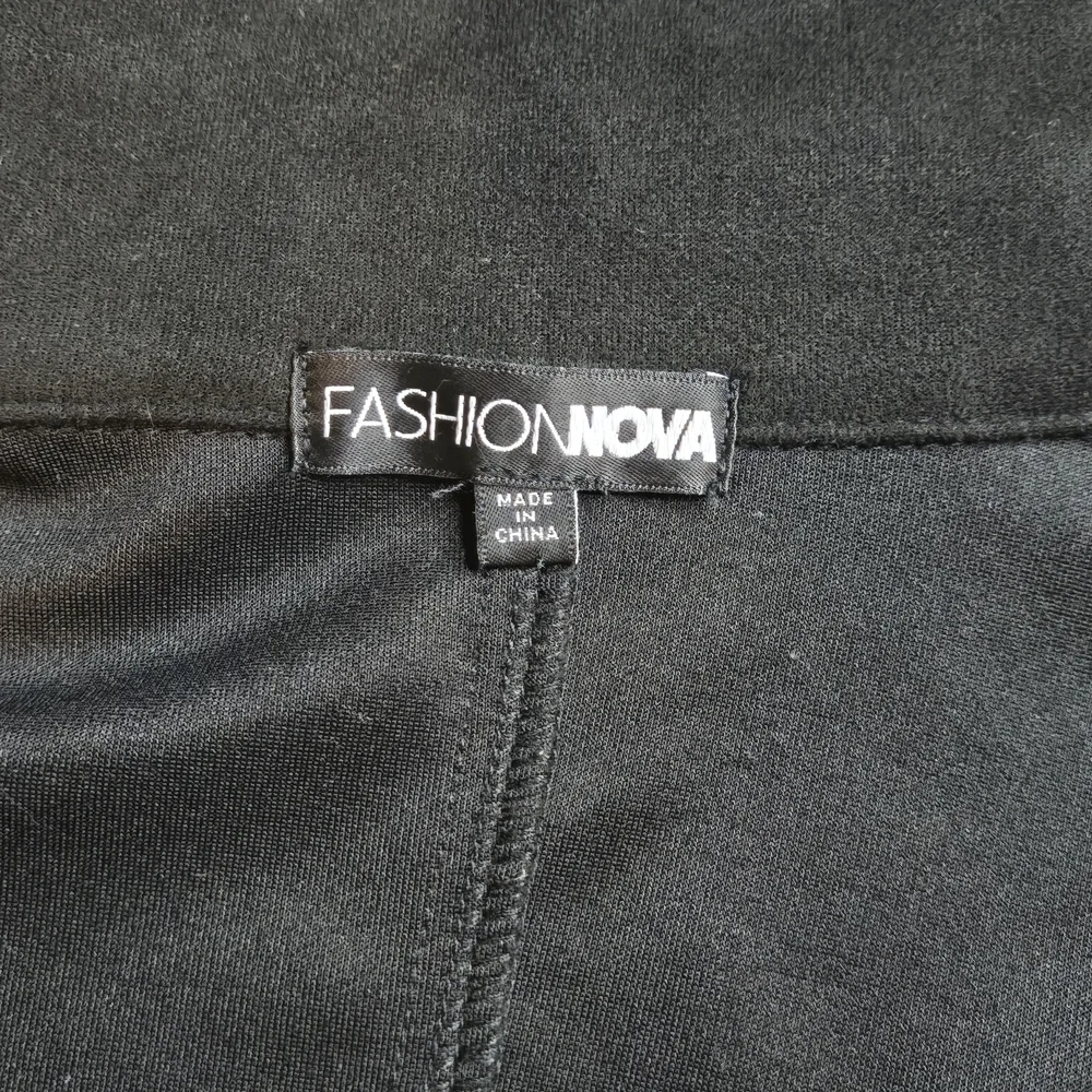 Fashion Nova Black Fringe Detail Jacket